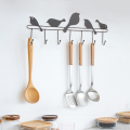 Wholesale Kitchen Storage Rack Nordic Modern Wall Mounted Craft Metal Hanging Bird Hanger Wrought Iron Coat Key Hooks